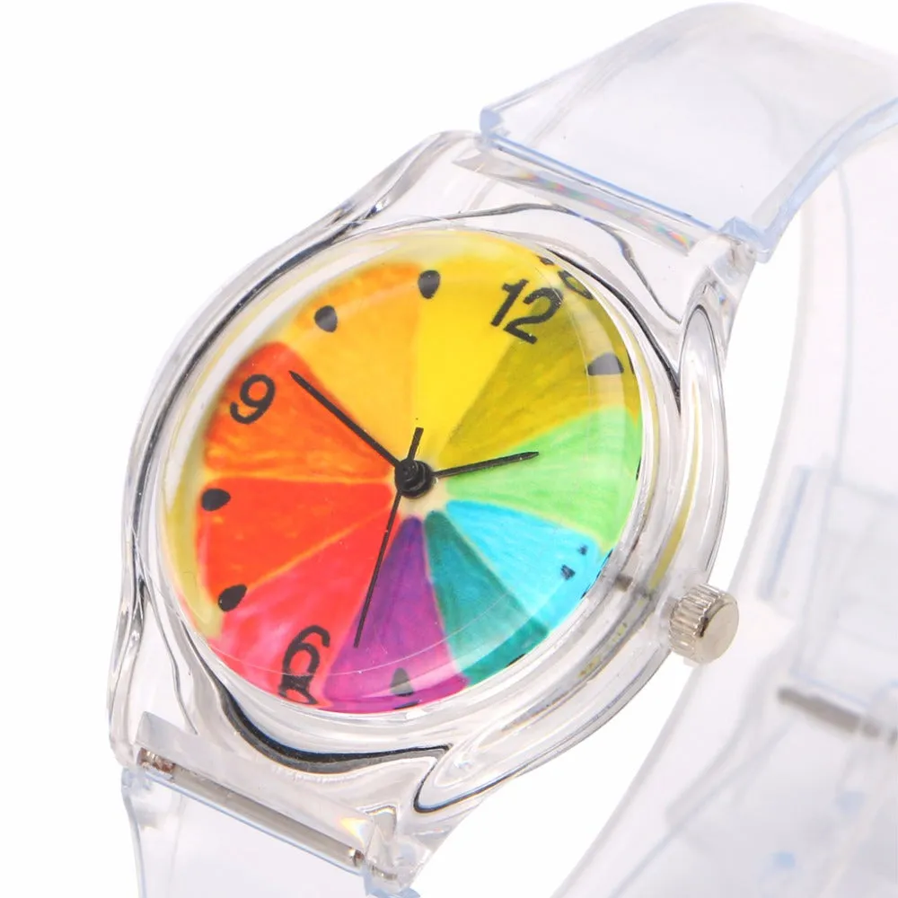 Novelty Watches Cartoon 13 Styles in a Sport Watch with Transparent Plastic Band for Boy or Girl