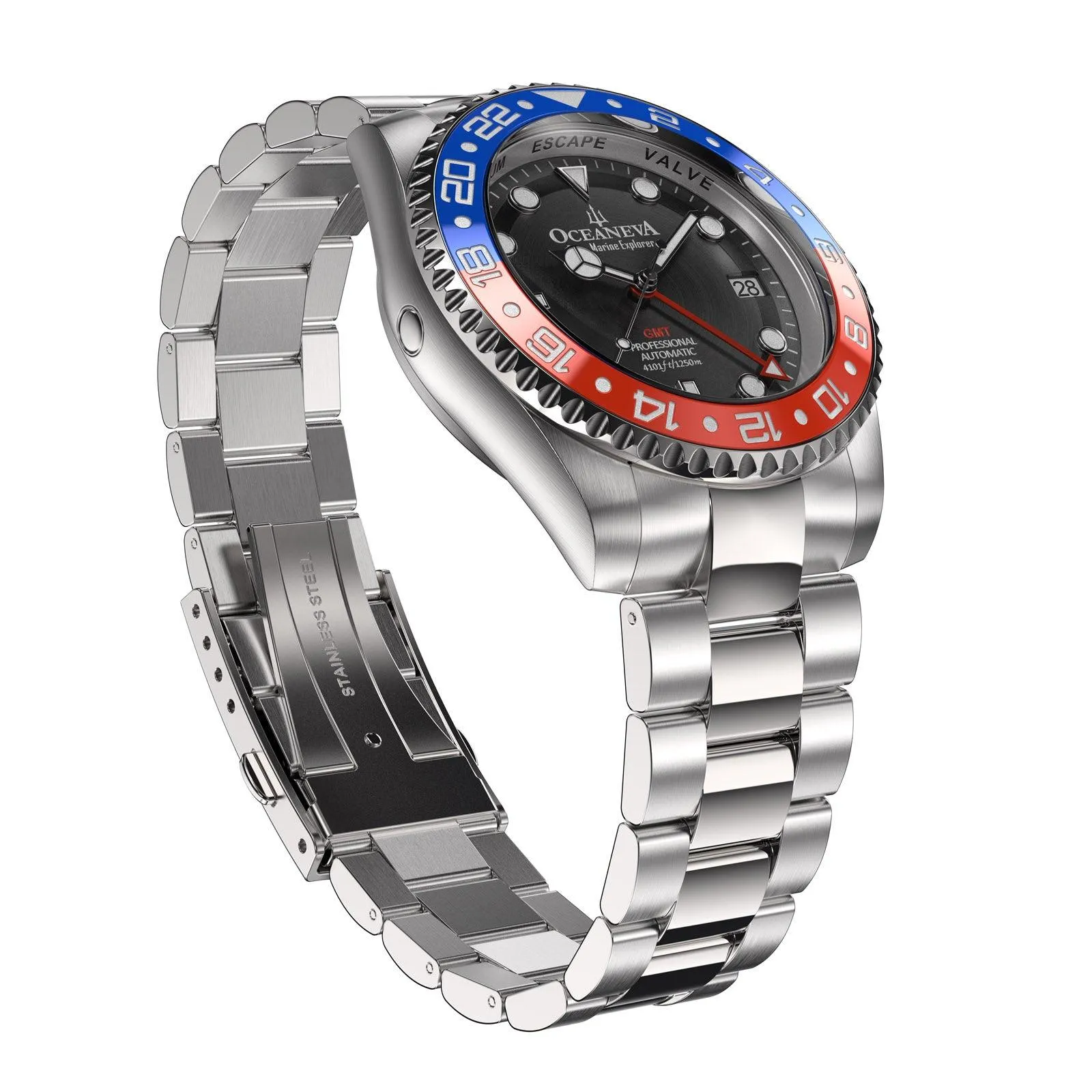 Oceaneva Automatic GMT Watch - Deep Marine Explorer - GMT Watch