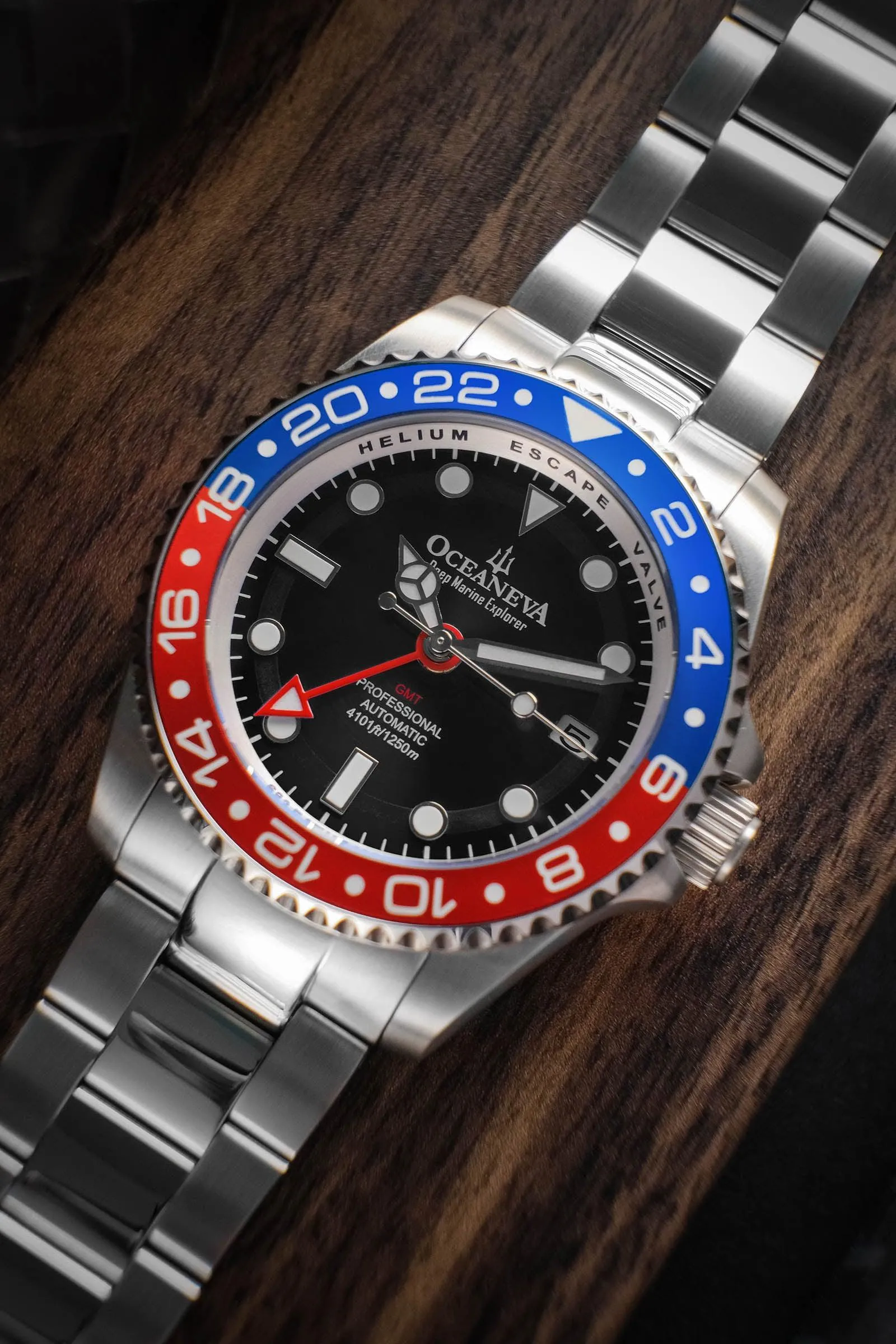 Oceaneva Automatic GMT Watch - Deep Marine Explorer - GMT Watch
