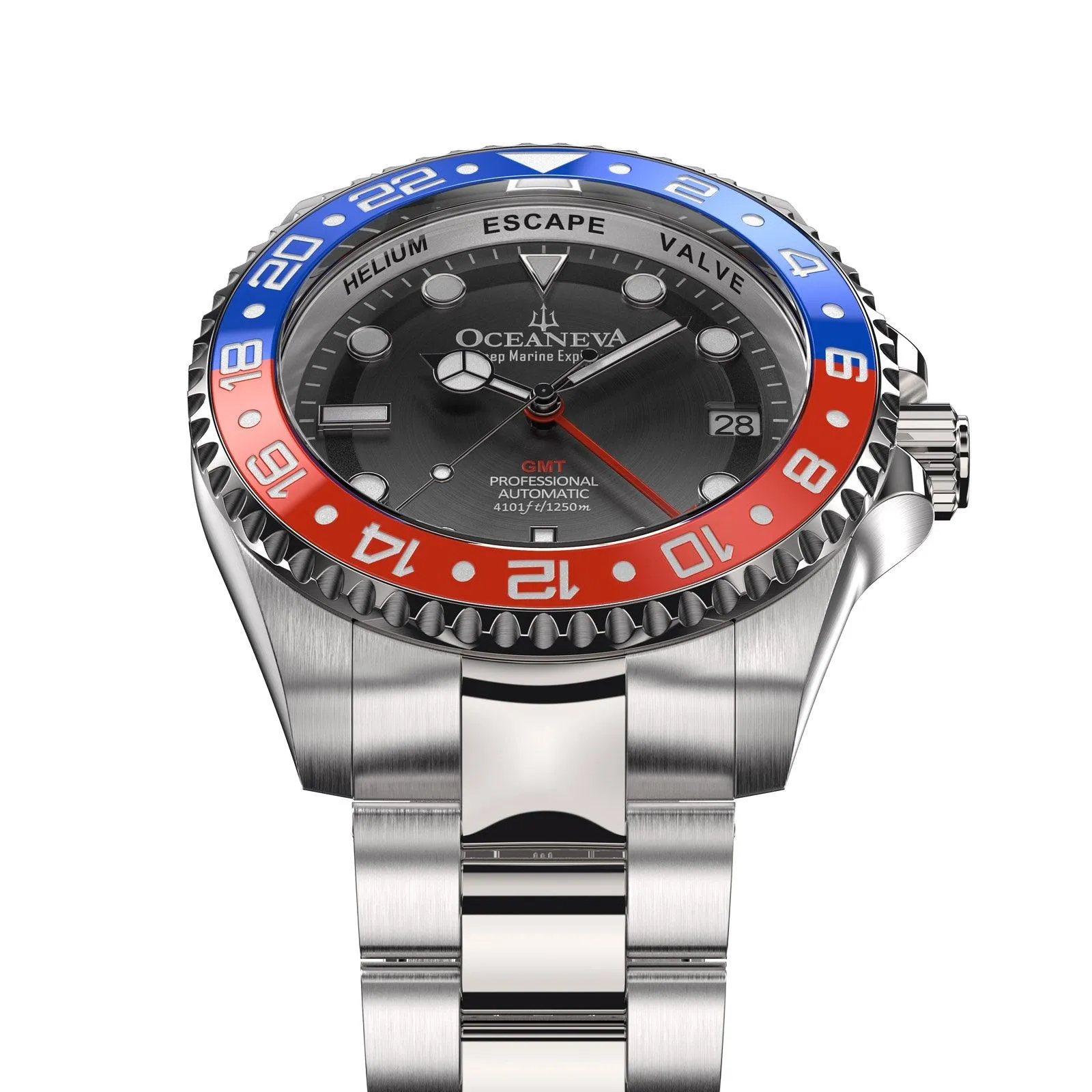 Oceaneva Automatic GMT Watch - Deep Marine Explorer - GMT Watch