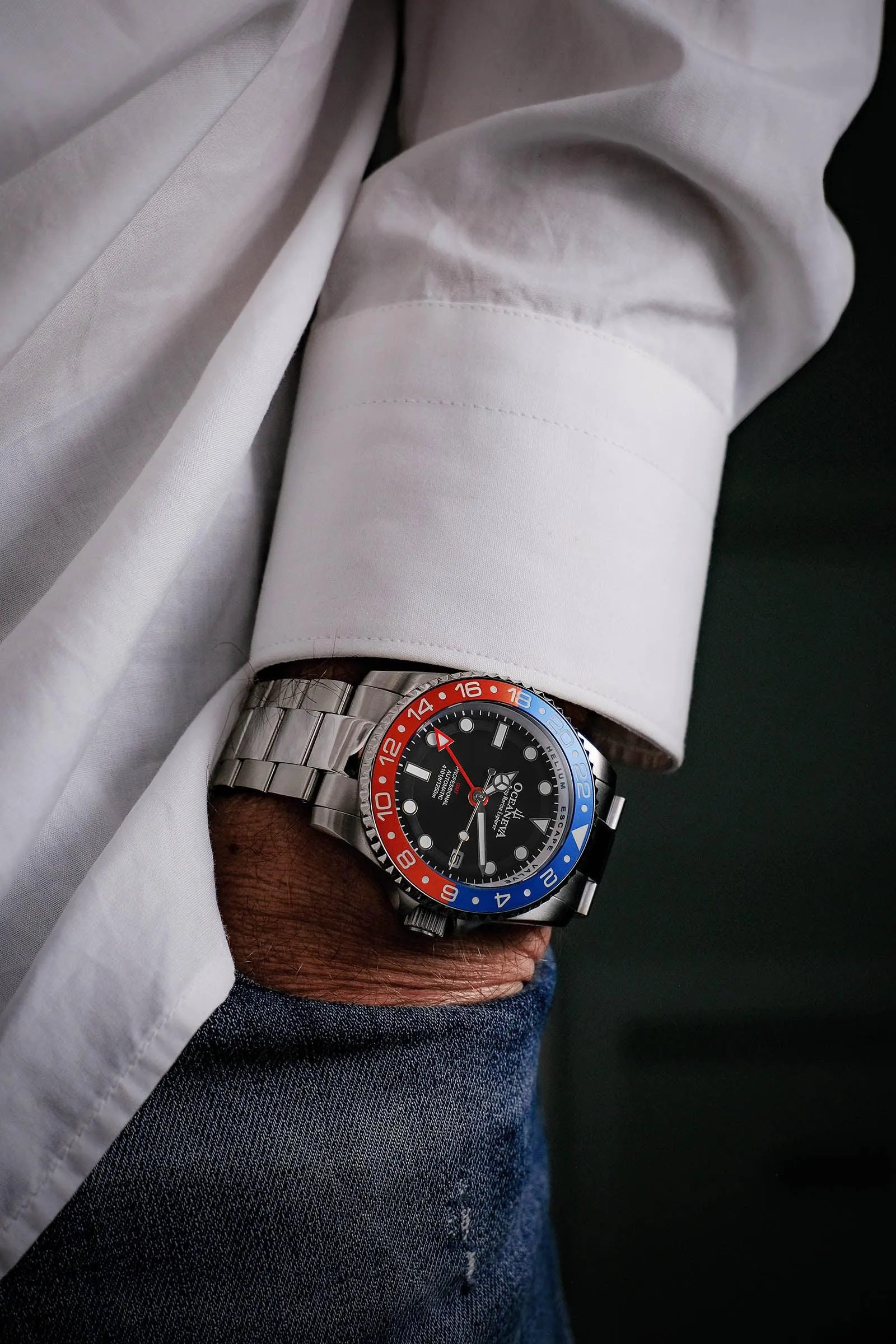 Oceaneva Automatic GMT Watch - Deep Marine Explorer - GMT Watch