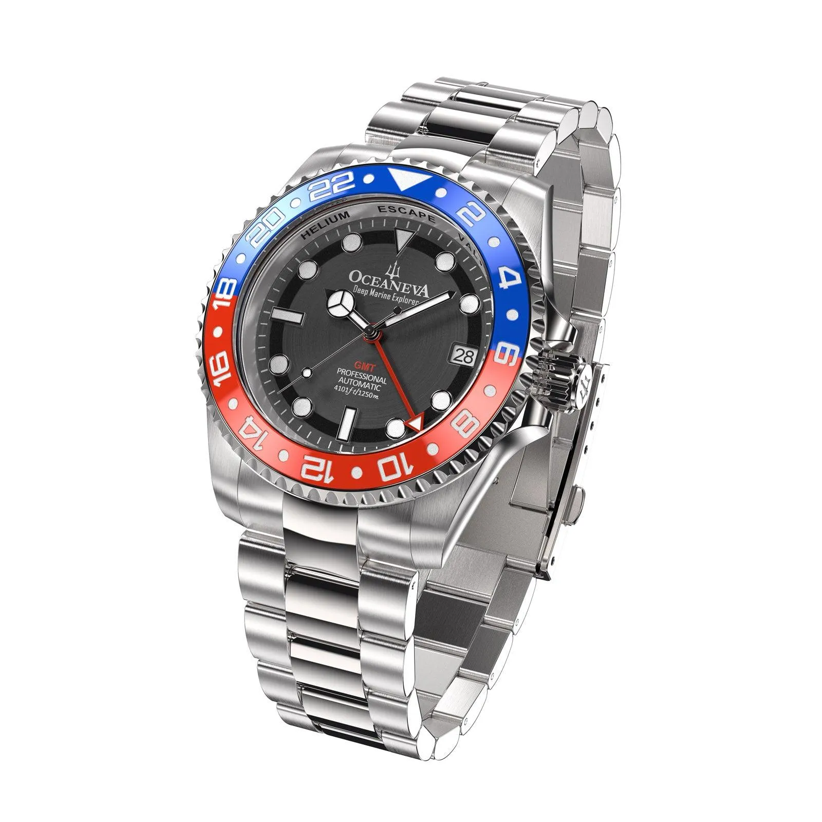 Oceaneva Automatic GMT Watch - Deep Marine Explorer - GMT Watch