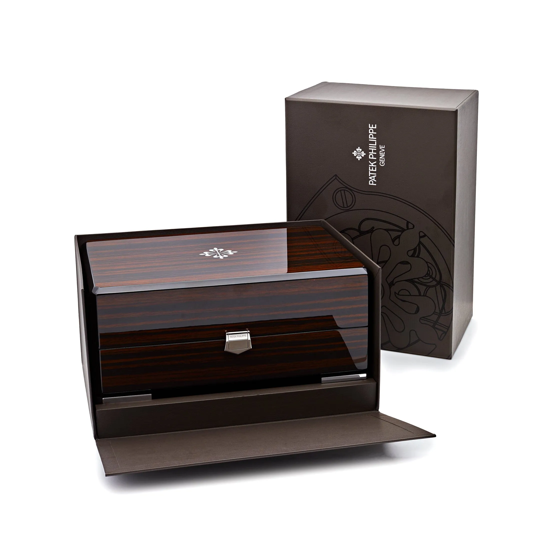Patek Philippe Calatrava 5153G-001 Date White Gold Black Dial