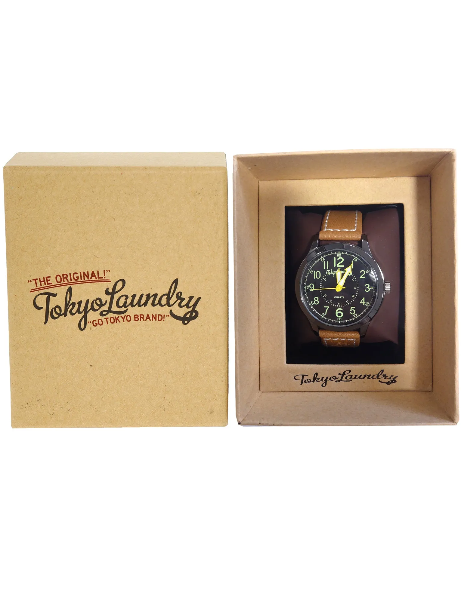 Pierce Analogue Watch In Brown / Black - Tokyo Laundry