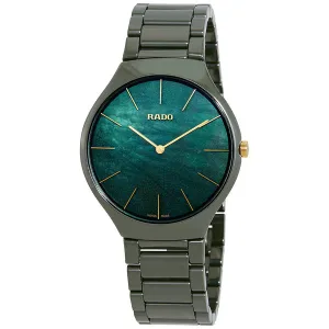 Rado True Thinline Green Mother of Pearl Dail Men's Watch R27006912
