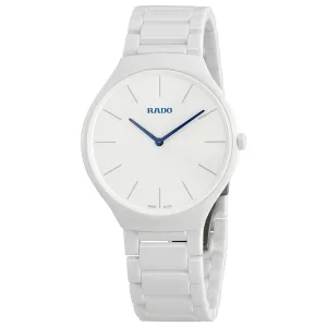 Rado True White Dial White Ceramic Ladies Watch R27957022