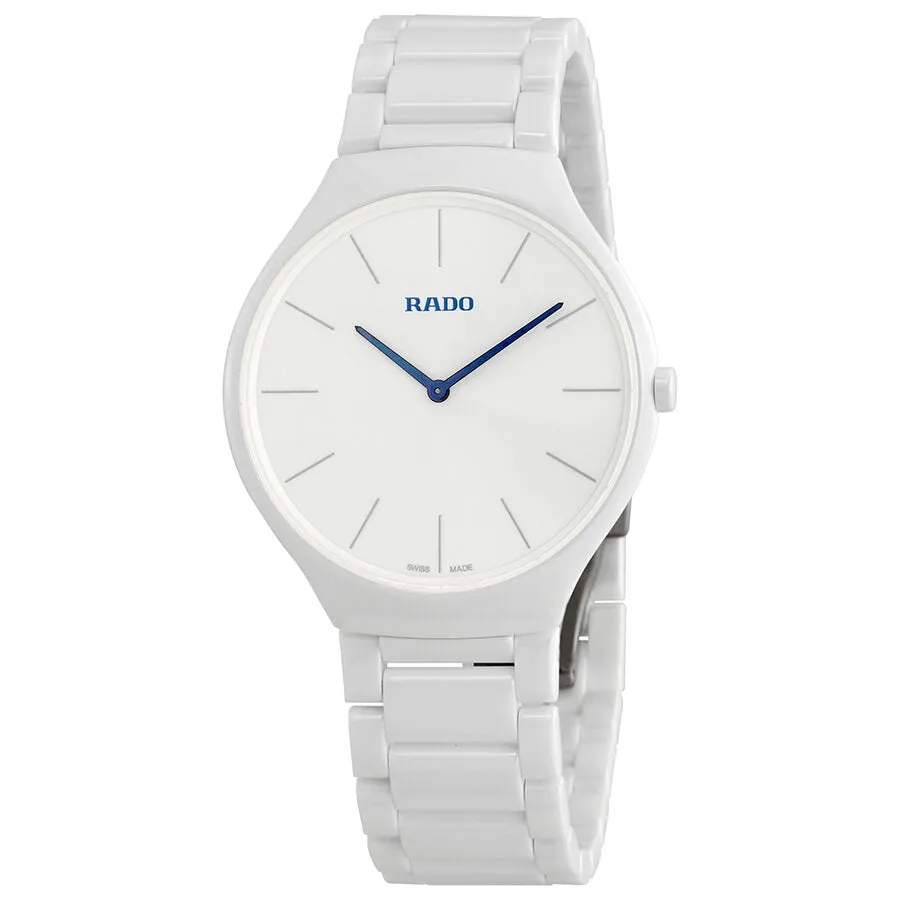 Rado True White Dial White Ceramic Ladies Watch R27957022