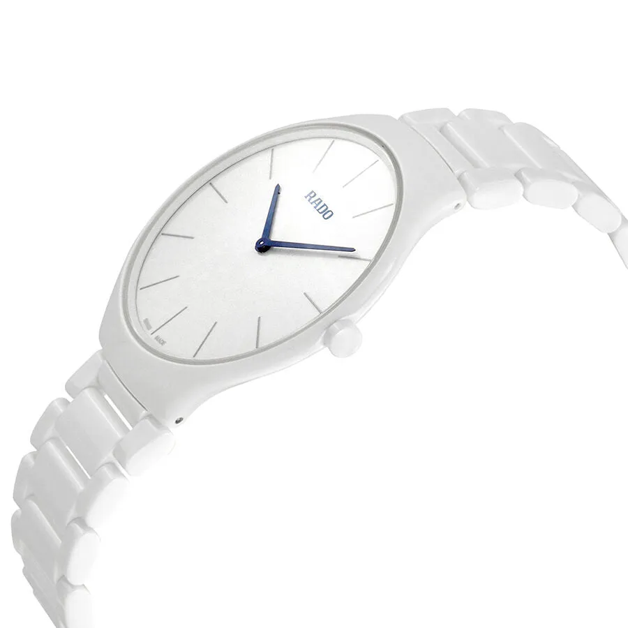 Rado True White Dial White Ceramic Ladies Watch R27957022