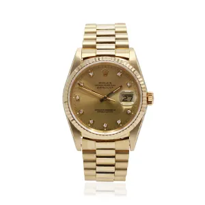 Rolex Datejust 36mm 18ct Bracelet Watch - Ref: 16238