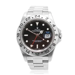 Rolex Explorer II 40mm Black Dial Steel Watch - Ref: 16570