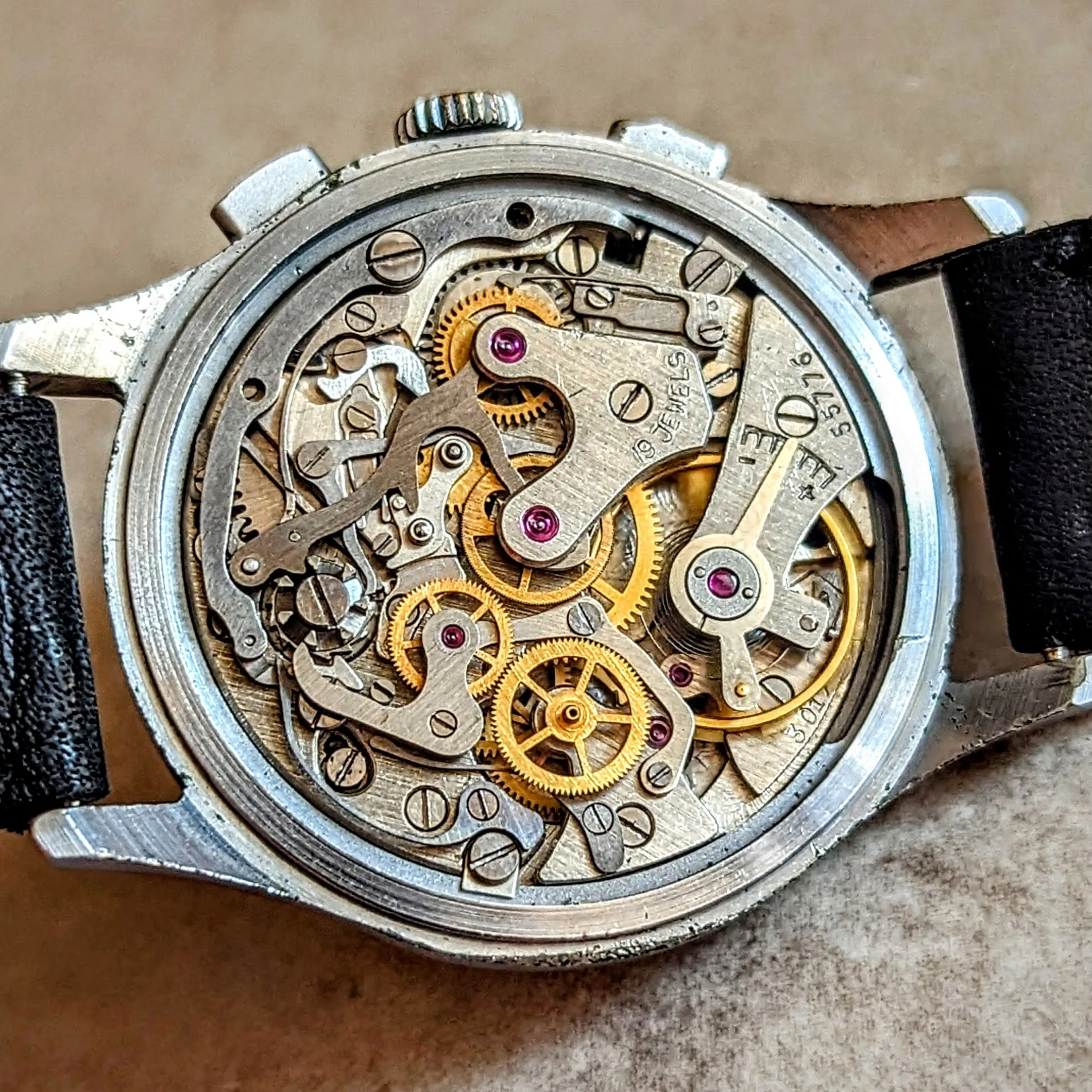SEKONDA Poljot Chronograph Wristwatch 19 Jewels Made in U.S.S.R.