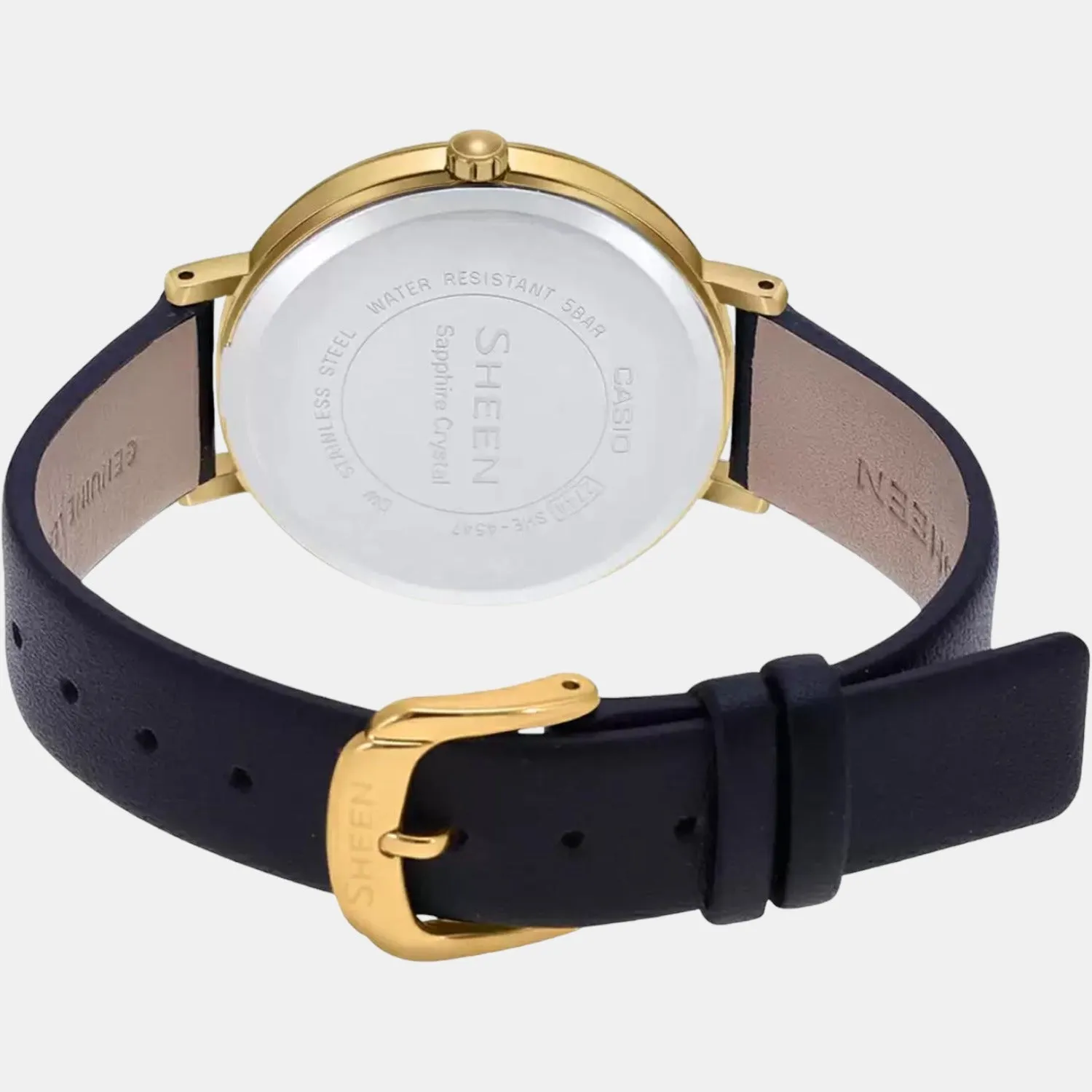 Sheen Women's Analog Leather Watch SH257 - SHE-4547GL-3AUDF