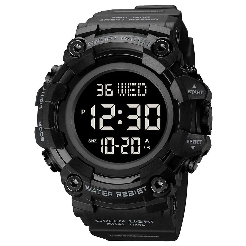 Skmei 1968 Original Digital Watch Unique Light 56mm Big Dial Watch For Men