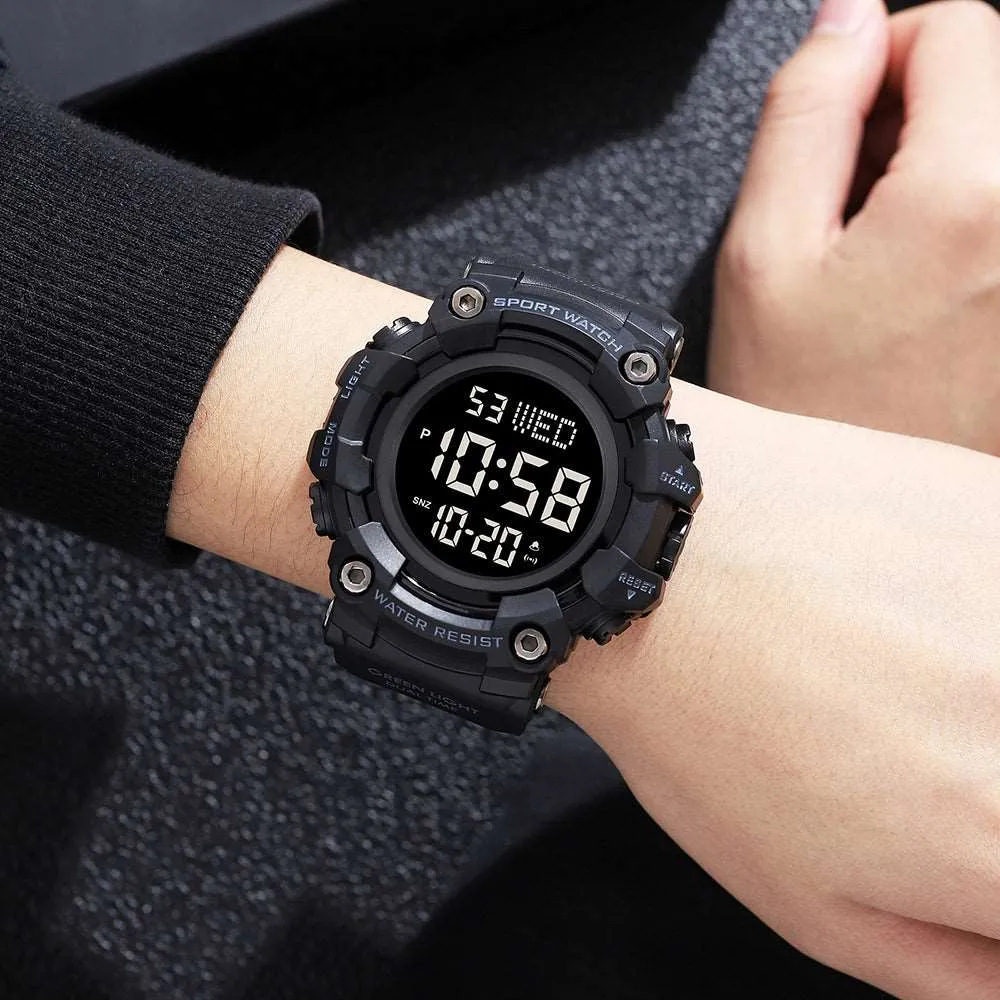 Skmei 1968 Original Digital Watch Unique Light 56mm Big Dial Watch For Men