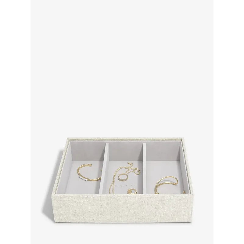 Stackers Classic Deep 3 Section Layer Oatmeal Linen