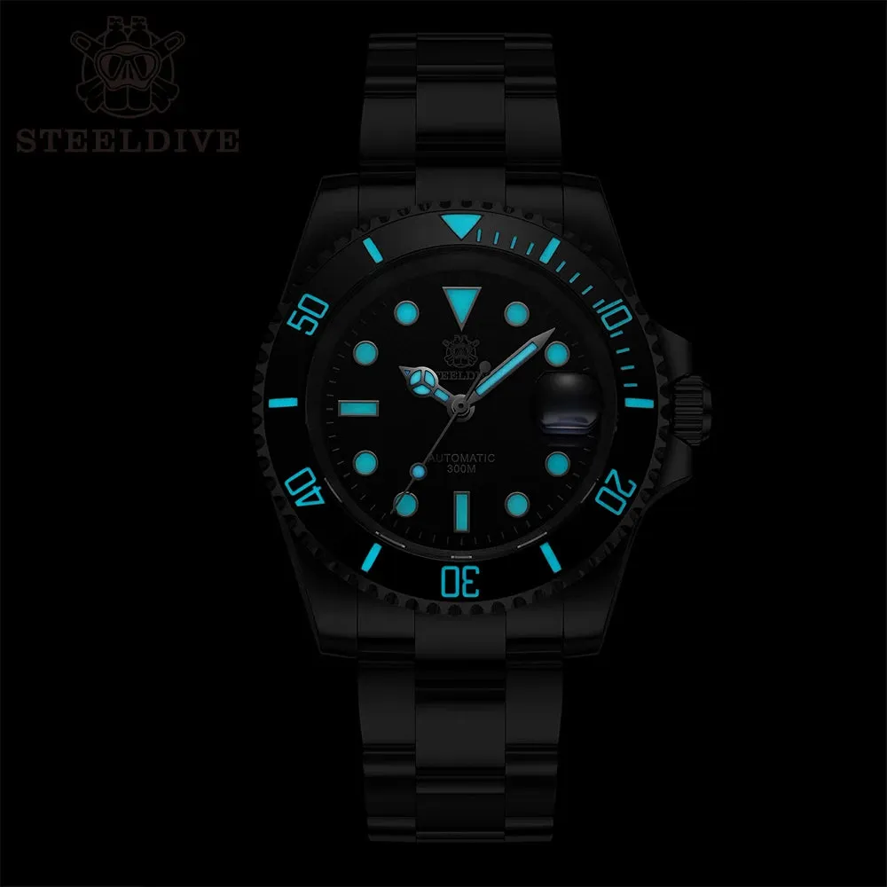 Steeldive Submariner Ceramic Bezel Full Lume Homage Watches – SD1953
