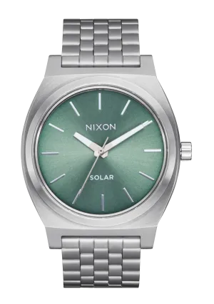 Time Teller Solar - Silver / Jade Sunray