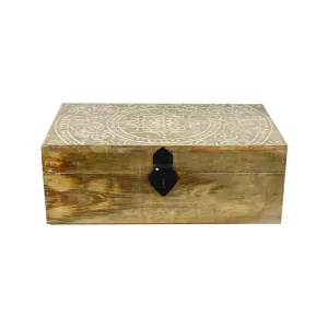 Trinket Box Carved Floral