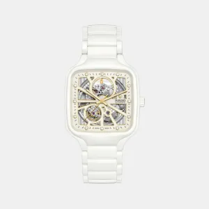 True Square Automatic Unisex Ceramic Analog Watch R27073702