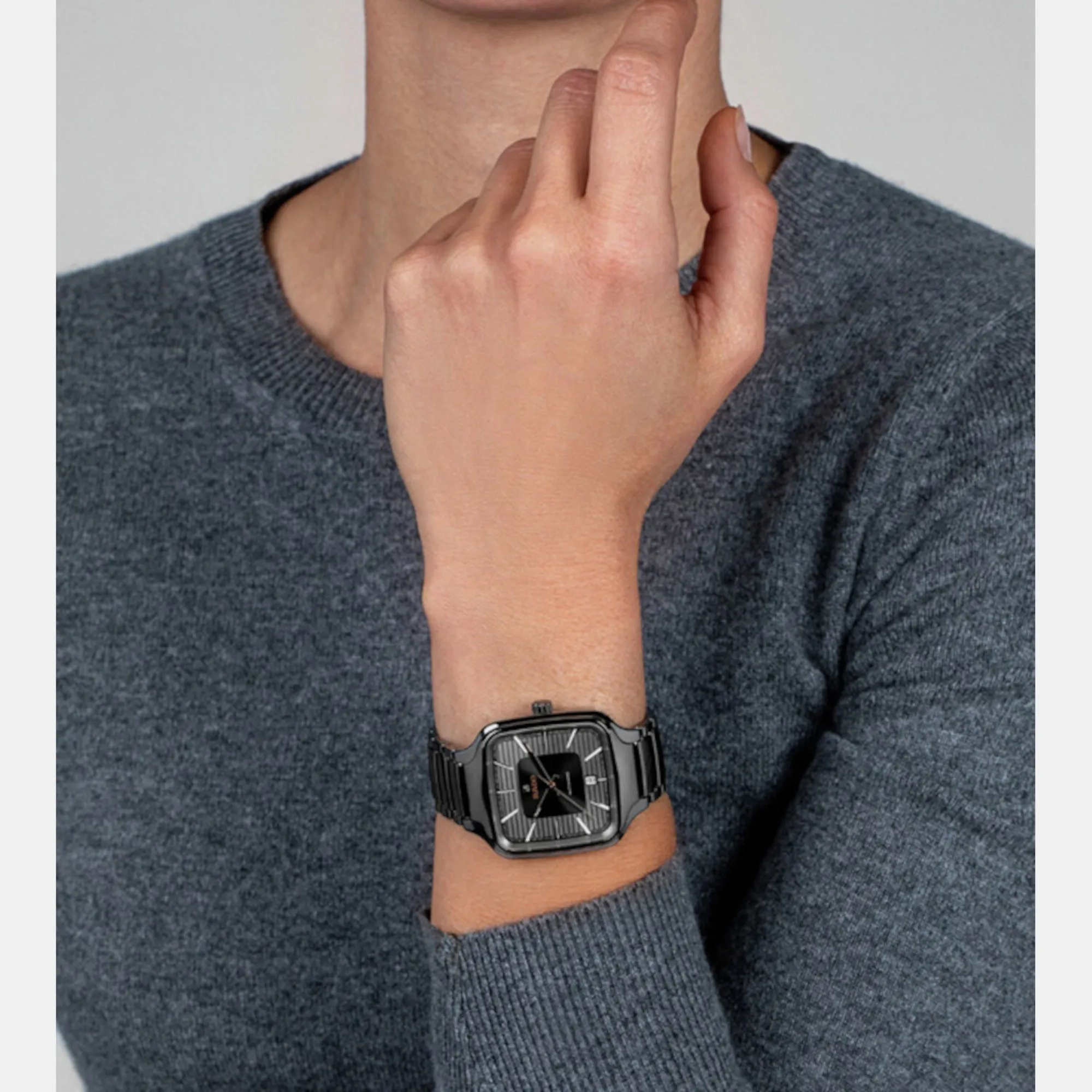 True Square Automatic Unisex Ceramic Watch R27077102