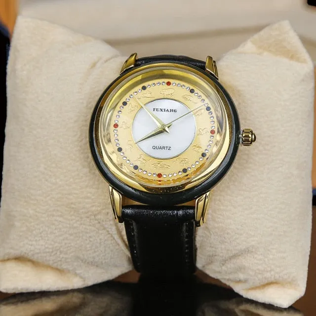 Unisex Fashion Natural Jade Stone Quartz Movement Waterproof Watch