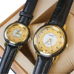 Unisex Fashion Natural Jade Stone Quartz Movement Waterproof Watch