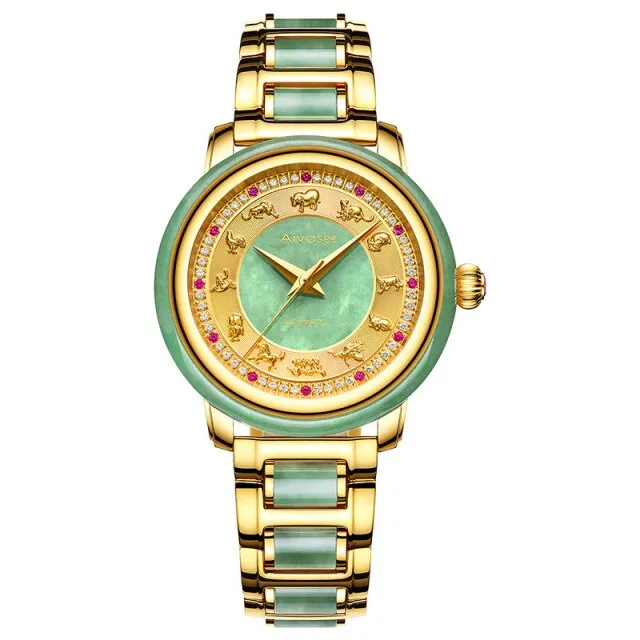 Unisex Fashion Sapphire Zodiac Scale Automatic Mechanical Watch