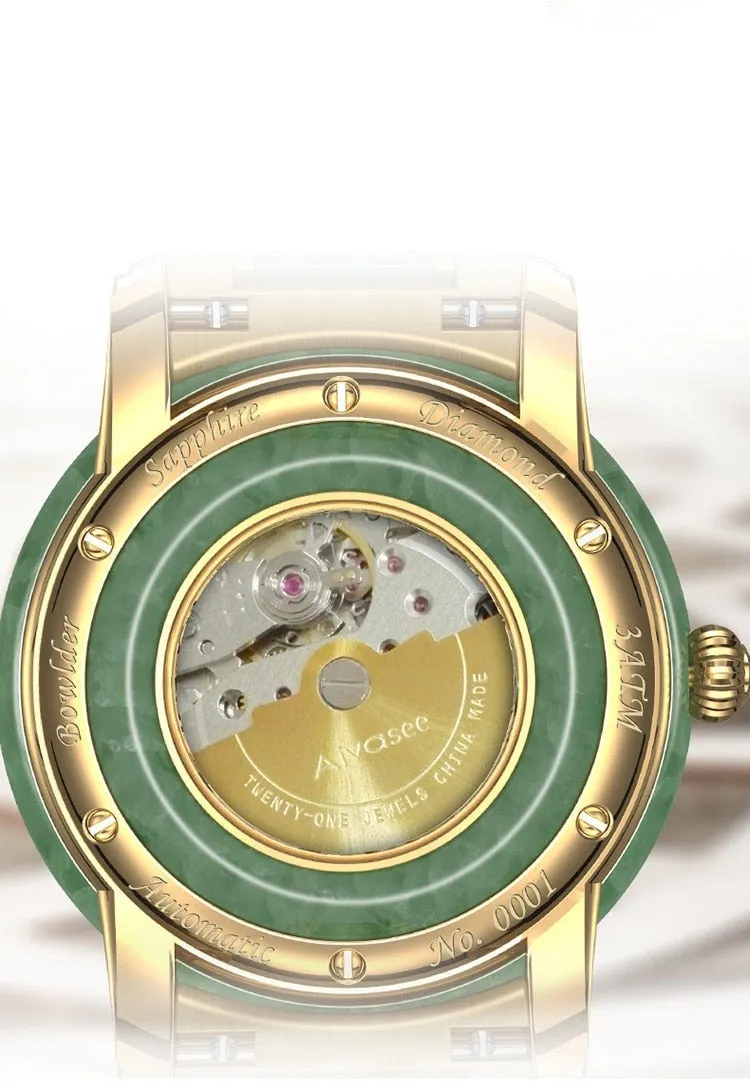 Unisex Fashion Sapphire Zodiac Scale Automatic Mechanical Watch