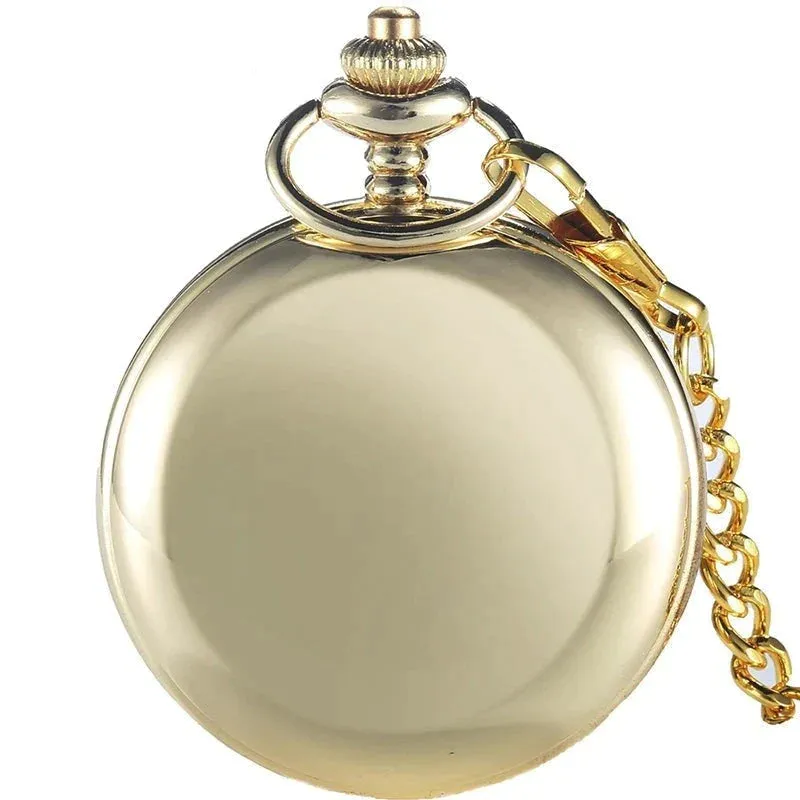 Unisex Luxury Full metal Alchemist Polish Quartz Pocket Fob Watches