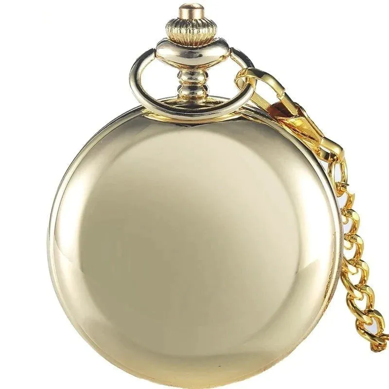 Unisex Luxury Full metal Alchemist Polish Quartz Pocket Fob Watches