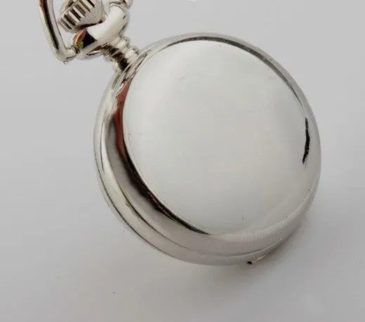 Unisex Retro Crystal Necklace Pendant Chain Quartz Pocket Watch